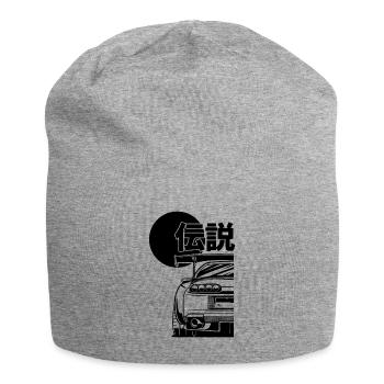A80 Silhouette Gift JDM Motorsport Japan Car - Jersey Beanie - heather grey - Front