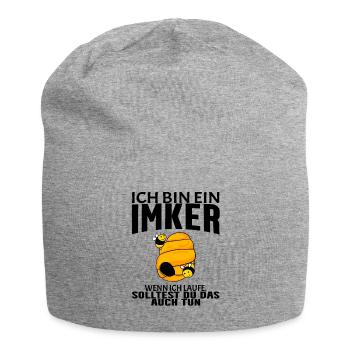 Bienen Imker Biene - Jersey-Beanie - Grau meliert - Vorne