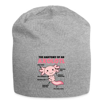 Axolotl Explanation Anatomy of an Axolotl - Jersey Beanie - heather grey - Front