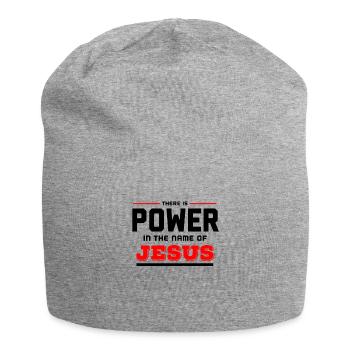 Jésus, Jésus, Jésus Chrétien Chrétien Chrétien - Bonnet en jersey - gris chiné - Devant