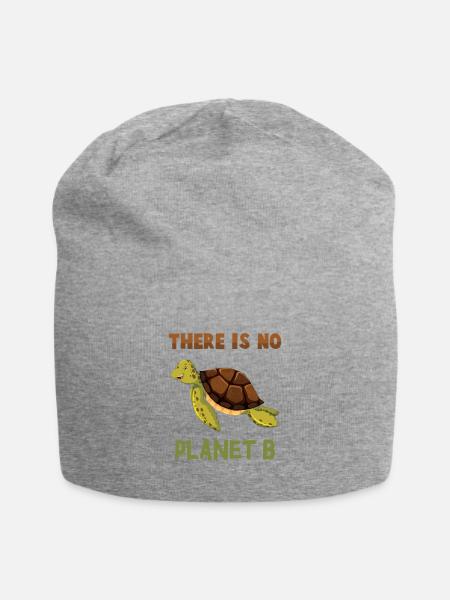 Nachhaltigkeit - Jersey-Beanie - Grau meliert