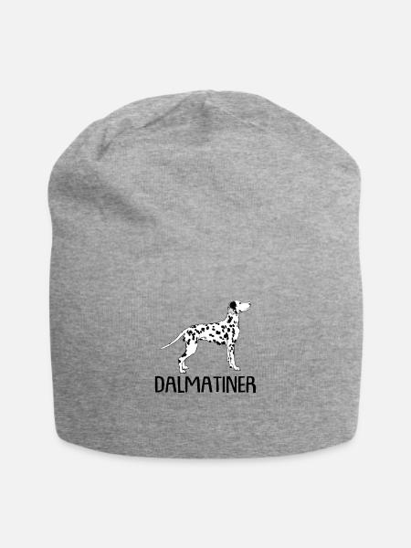 Dalmatiner - Jersey-Beanie - Grau meliert