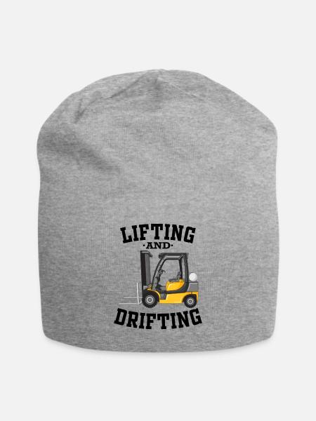 Forklift Driver Forklift Truck Gift - Jersey Beanie - heather grey
