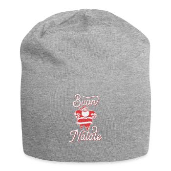 Buon Natale: Italian Christmas Faded design - Jersey Beanie - heather grey - Front