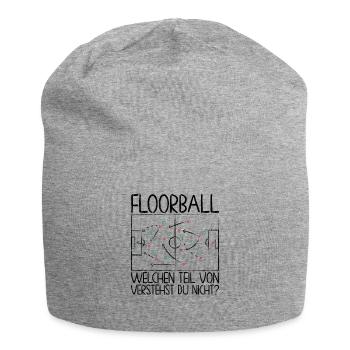 Floorball Floor Hockey Unihockey. - Jersey-Beanie - Grau meliert - Vorne