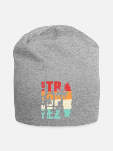 Saint Tropez Surfing Summer - Jersey-Beanie - Grau meliert