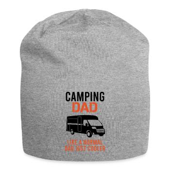 Camping Papa Spruch Camper Camping-car Van Cadeau - Bonnet en jersey - gris chiné - Devant