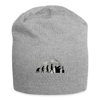 Gamer Evolution Moon Gaming Jeu vidéo - Bonnet en jersey - gris chiné - Devant