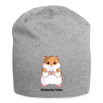 Hamster - Jersey-Beanie - Grau meliert - Vorne