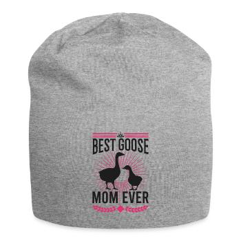 Best Goose Mom Ever Goose Goose Goose Breeder - Jersey Beanie - heather grey - Front