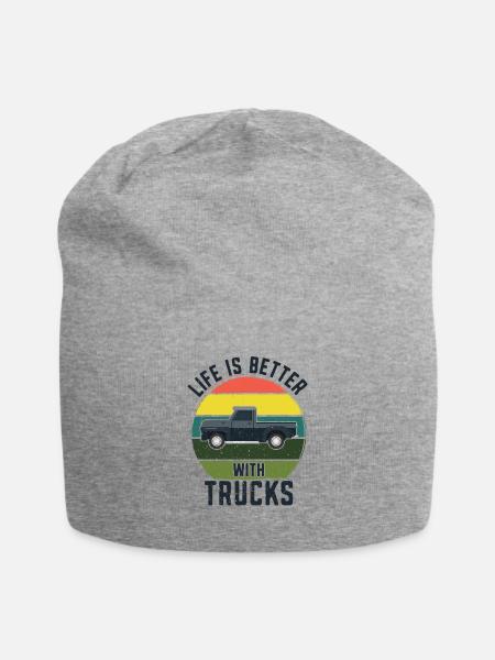 Pick Up Vintage Wagon Pickup Truck - Bonnet en jersey - gris chiné