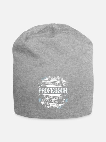 Professor - Jersey-Beanie - Grau meliert