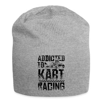 Addicted to go kart - Jersey-Beanie - Grau meliert - Vorne