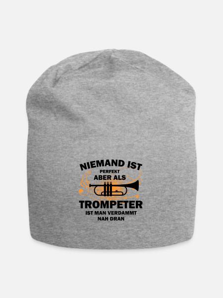Trompete Trompeter - Jersey-Beanie - Grau meliert