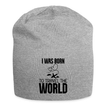 Airplane - Jersey Beanie - heather grey - Front