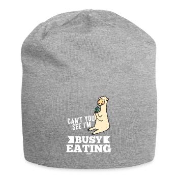 Lama - Jersey Beanie - heather grey - Front