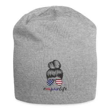 Au Pair Amerika USA Auslandsjahr #Aupairlife - Jersey-Beanie - Grau meliert - Vorne
