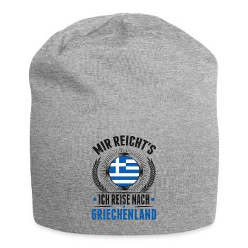 Griechenland Urlaub Rhodos Kreta Reise - Jersey-Beanie - Grau meliert - Vorne