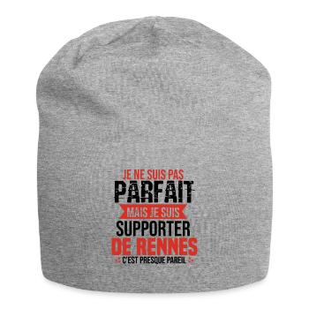 Cadeau Supporter Rennes Foot Rennais Humour - Bonnet en jersey - gris chiné - Devant
