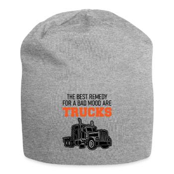 Camion Camion Camion Camion Slogan Cadeau - Bonnet en jersey - gris chiné - Devant