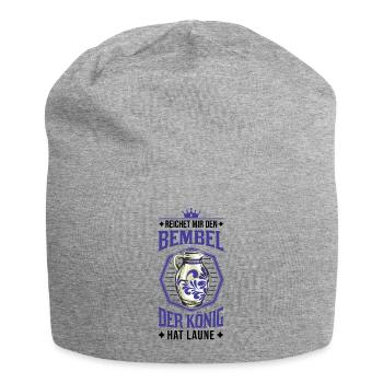 Bembel König Äppelwoi Äppler Apfelwein - Jersey-Beanie - Grau meliert - Vorne