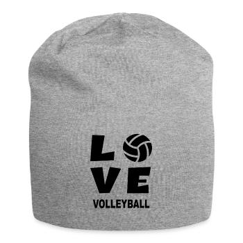 LOVE Volleyball - Volleyballer Beach Volleyball - Jersey-Beanie - Grau meliert - Vorne