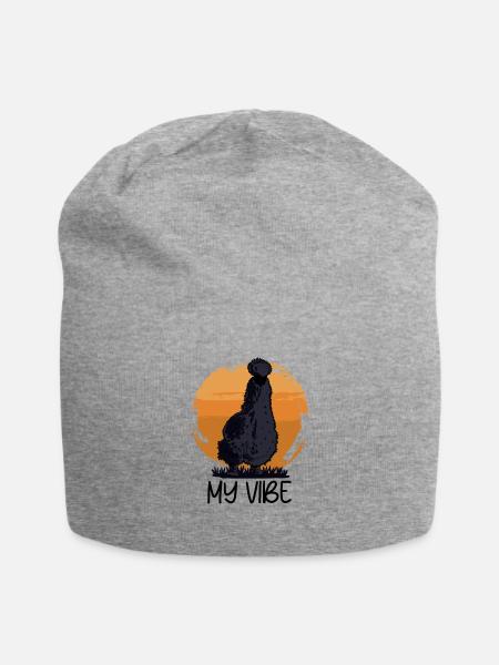 Silkie Chicken Vibe - Jersey-Beanie - Grau meliert