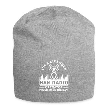 Opérateur de radioamateur agréé Proud Amateur Radio - Bonnet en jersey - gris chiné - Devant