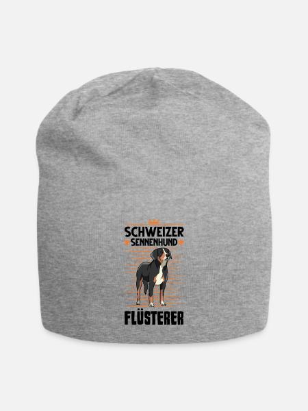 Schweizer Sennenhund Flüsterer - Jersey-Beanie - Grau meliert