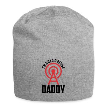 Radio Active Daddy Amateur Ham Radio Operator Dad - Jersey Beanie - heather grey - Front