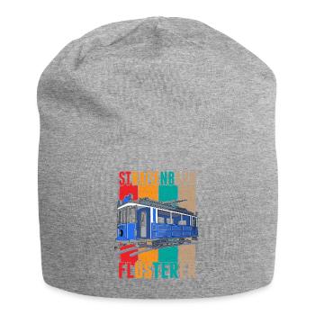 Straßenbahn Flüsterer Straßenbahnfahrer S-Bahn - Jersey-Beanie - Grau meliert - Vorne