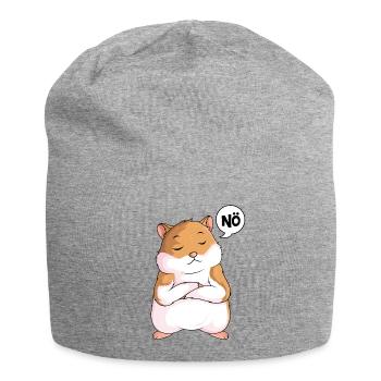 Hamster - Jersey-Beanie - Grau meliert - Vorne