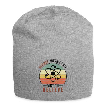 Science Doesn't Care What You Believe Science - Jersey Beanie - heather grey - Front