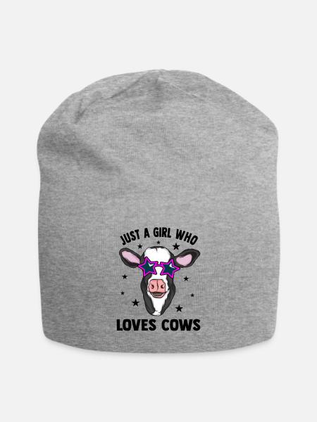 Cow - Jersey Beanie - heather grey