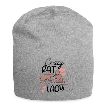 Rat Lover Rat Pet Rodent Mouse Rat Lady gift idea - Jersey-Beanie - Grau meliert - Vorne