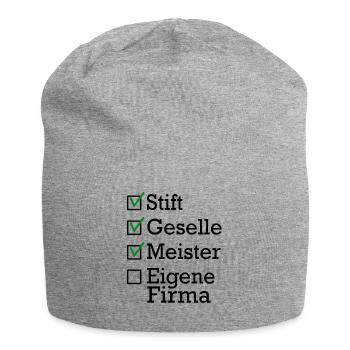 Stift Geselle Meister - Jersey-Beanie - Grau meliert - Vorne