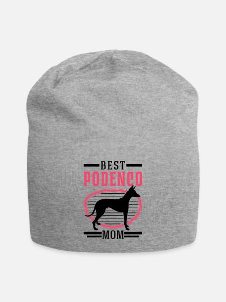 Best Podenco Mom Podenco Canario - Jersey Beanie - heather grey