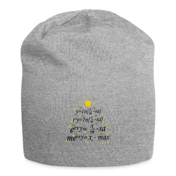 Professeur de Noël - Enseignant de Mamathemase de Noël - Bonnet en jersey - gris chiné - Devant