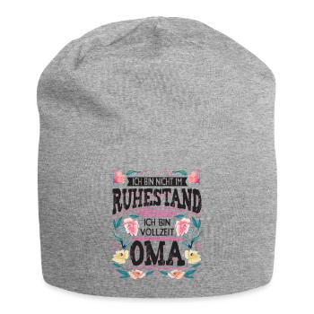 Oma Großmutter Oma Rente Pensionierung - Jersey-Beanie - Grau meliert - Vorne