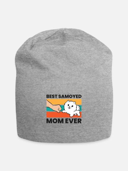 Meilleure mère Samoyède de tous les temps - Bonnet en jersey - gris chiné