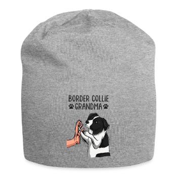 Border Collie Grand-mère Maîtresse de chien - Bonnet en jersey - gris chiné - Devant