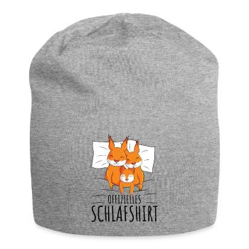 Eichhörnchen - Jersey-Beanie - Grau meliert - Vorne
