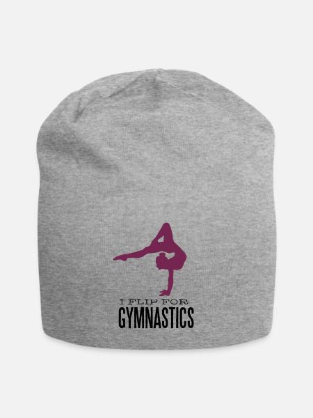 Gymnastics - I flip for gymnastics - Jersey-Beanie - Grau meliert
