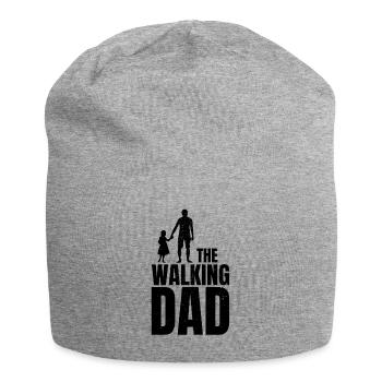 The Walking Dad Papa Gift Idea Father's Day Daddy - Jersey Beanie - heather grey - Front