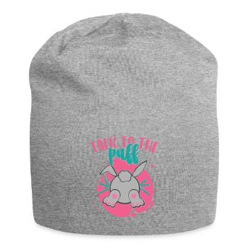 Talk To The Puff Easter Osterhase Ostern - Jersey-Beanie - Grau meliert - Vorne