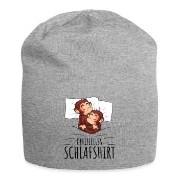Affe - Jersey-Beanie - Grau meliert - Vorne
