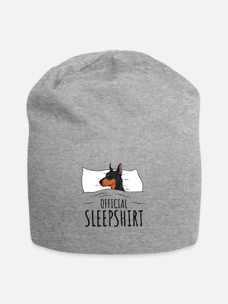 Doberman - Jersey Beanie - heather grey