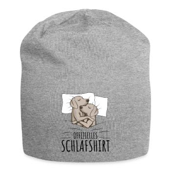 Weimaraner - Jersey-Beanie - Grau meliert - Vorne