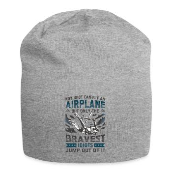 Sprung aus einem Flugzeug Skydiving - Jersey-Beanie - Grau meliert - Vorne