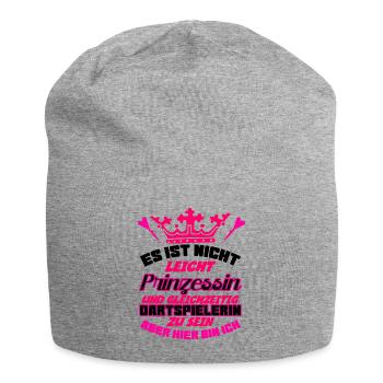 Prinzessin Dartscheibe & Dartpfeile Dart - Jersey-Beanie - Grau meliert - Vorne
